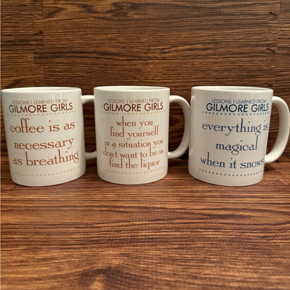 Gilmore Girls Quote Mugs Set